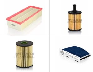 Kit Filtri TECNECO Audi A3 8P 1.9 TDI Mot.BKC, BLS, BXE (05/03 - 09/09 )