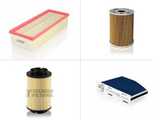 Kit Filtri TECNECO Audi A3 8P 2.0 TDI 100KW(136PS/HP) - Mot.AZV,CBAA,CFFA (05/03 - 08/12 ) 103KW(140PS/HP) - Mot.BKD,BMM,CBAB,CFFB,CLJA (05/03 - 03/13 ) 120KW(163PS/HP) - Mot.BUY (06/06 - 06/08 ) 125KW(170PS/HP) - Mot.BMN, CBBB, CFGB (03/06 - 03/13 )